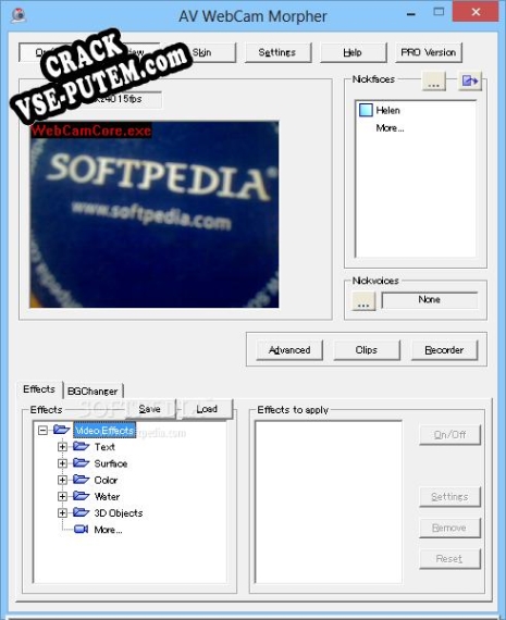AV Webcam Morpher keygen (кейген)
