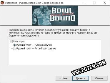 Bowl Bound College Football полный перевод игры