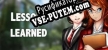 Lessons learned русификатор озвучки + текст