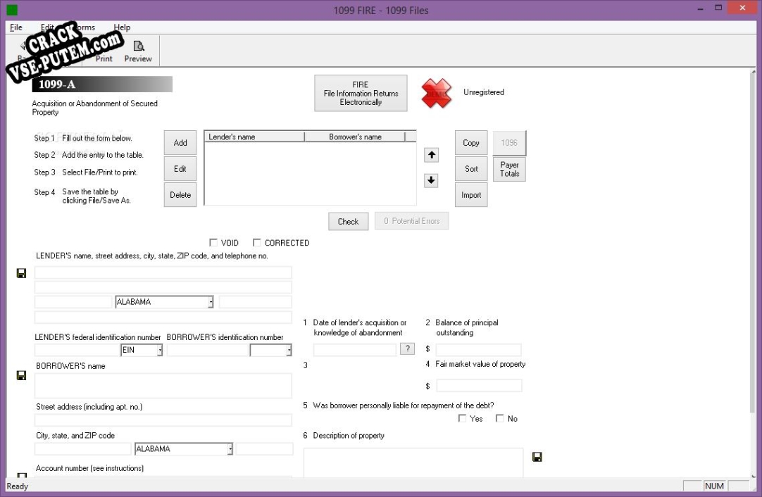 1099 FIRE (formerly Form 1099-INT Interest Income) + crack/ключ
