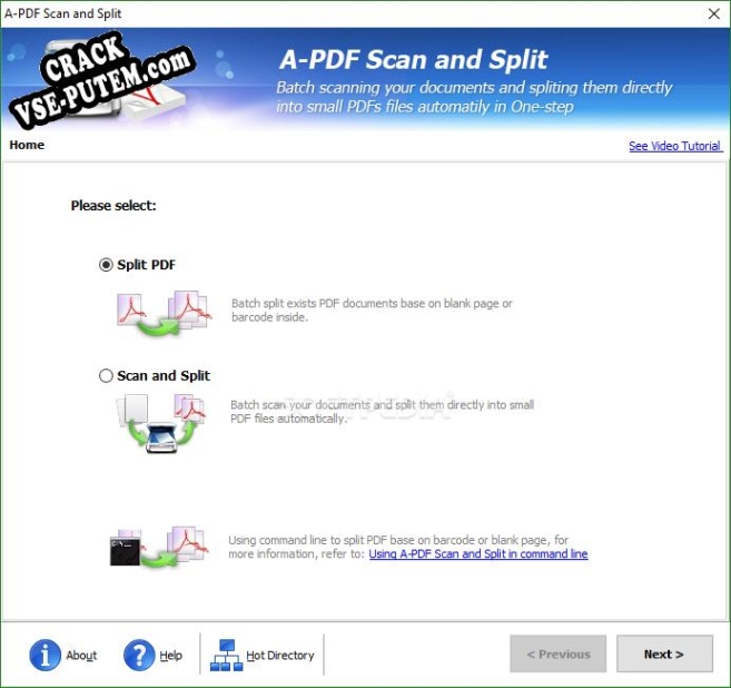 Ключ для A-PDF Scan and Split