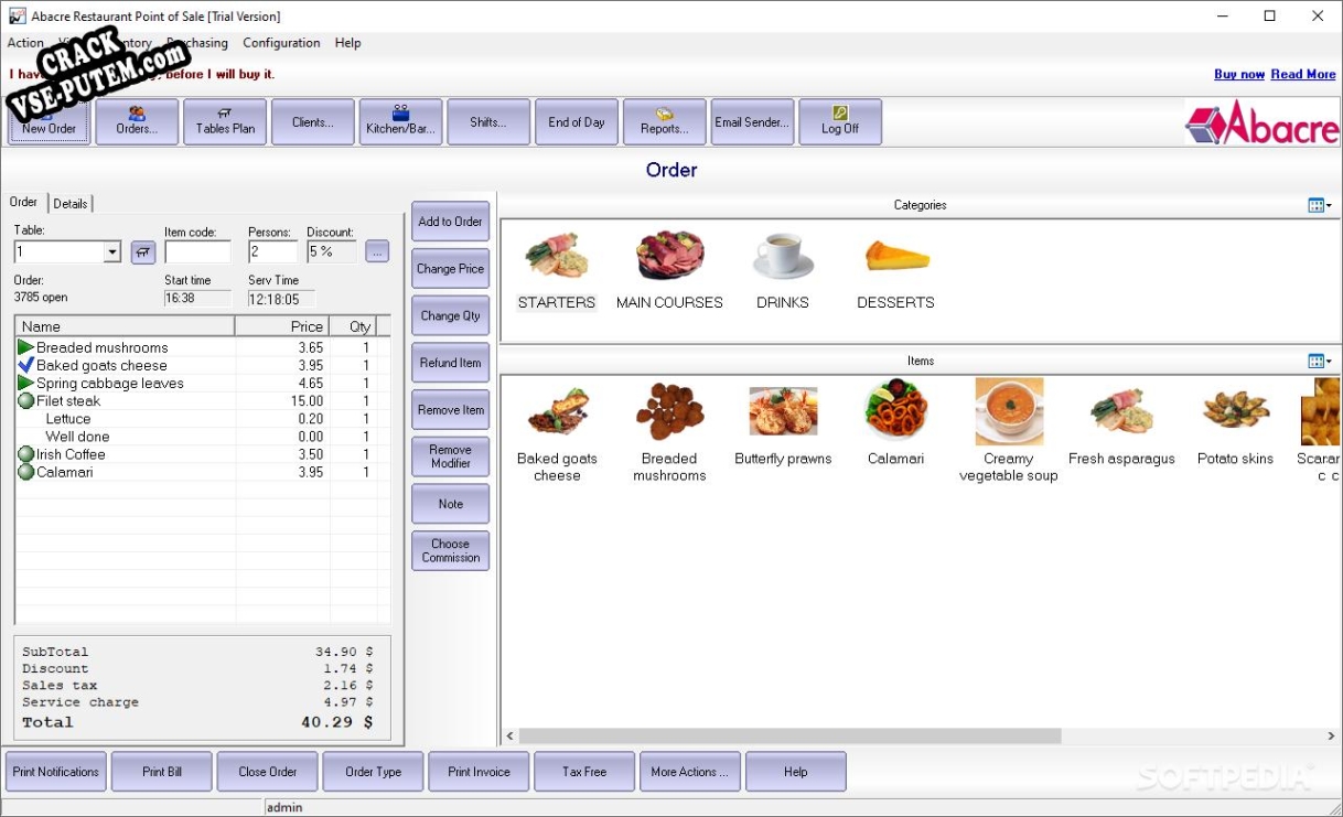 Abacre Restaurant Point of Sales  + crack (кряк)