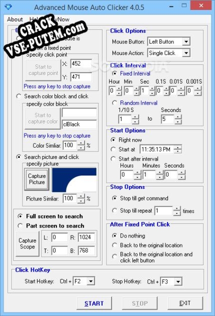 Advanced Mouse Auto Clicker + crack/ключ