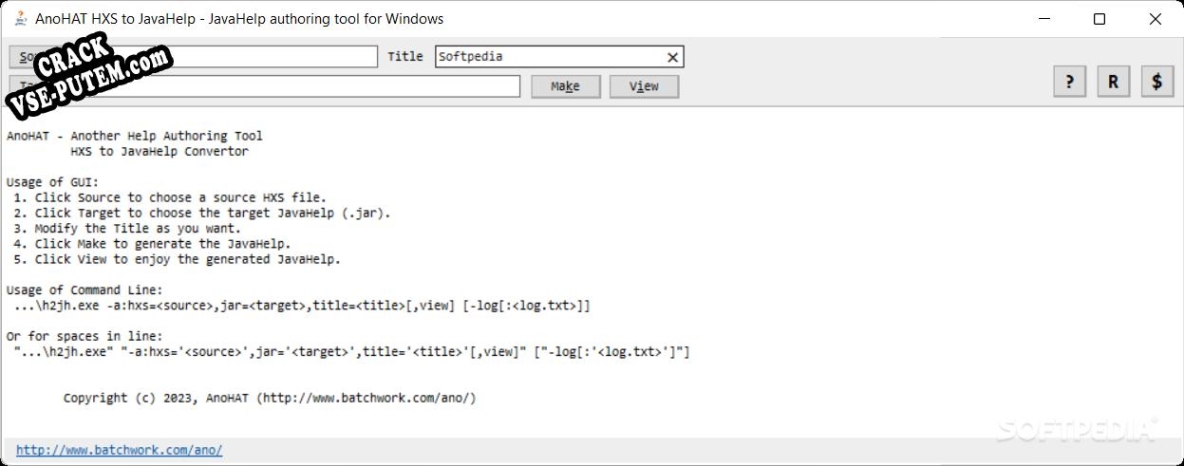 AnoHAT HXS to JavaHelp keygen (кейген)