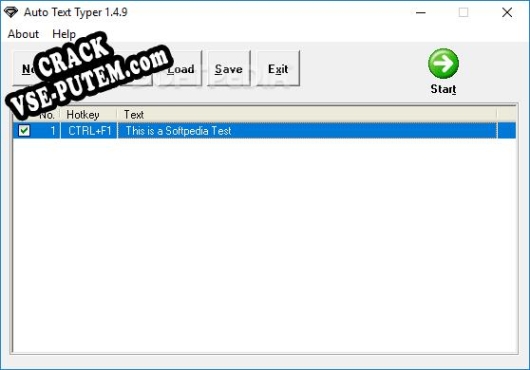 Ключ для Auto Text Typer
