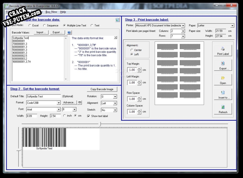 Barcode Generator & Overprinter  + crack (кряк)