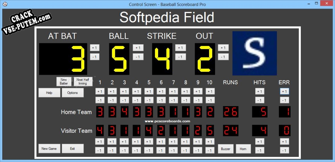 Baseball Scoreboard Pro и crack patch (взлом)