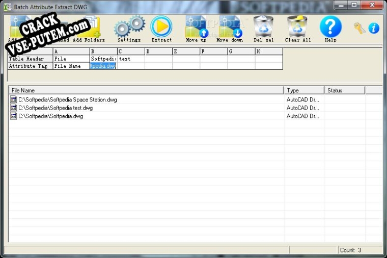 Взлом Batch Attribute Extract DWG