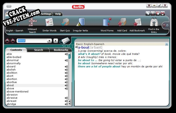 Berlitz Basic Dictionary English-Spanish & Spanish-English с patch/keygen