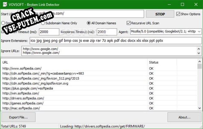 Broken Link Detector и crack patch (взлом)