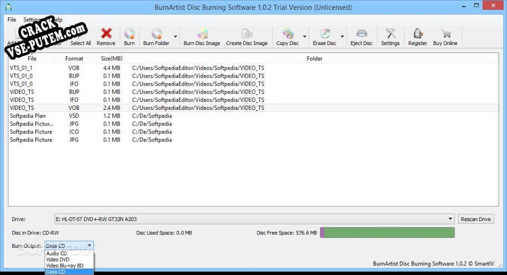 Взлом BurnArtist Disc Burning Software