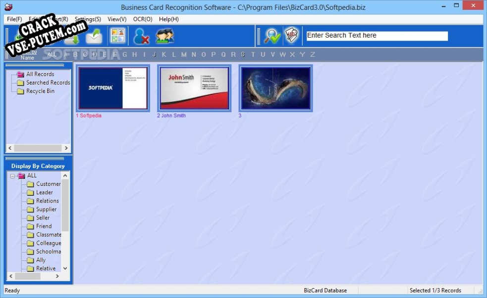 Crack для Business Card Recognition Software