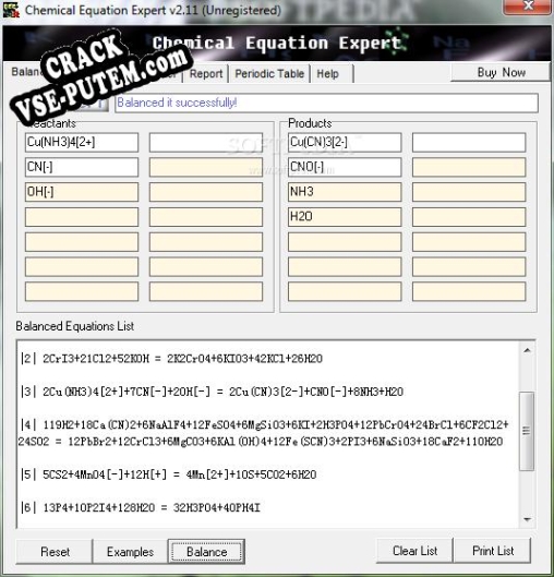 Chemical Equation Expert + crack/ключ