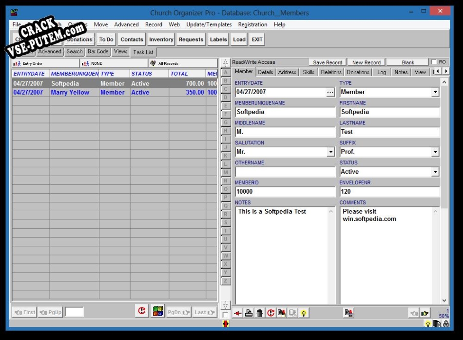 Church Organizer Pro + crack/ключ