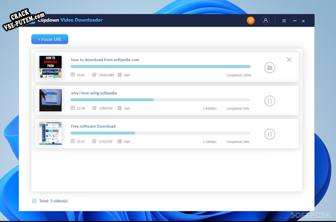 ClipDown Video Downloader и crack patch (взлом)