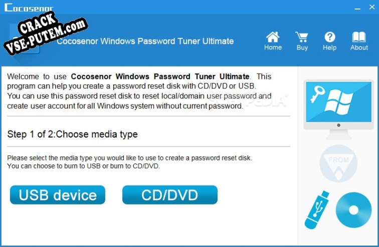 Cocosenor Windows Password Tuner  + crack (кряк)