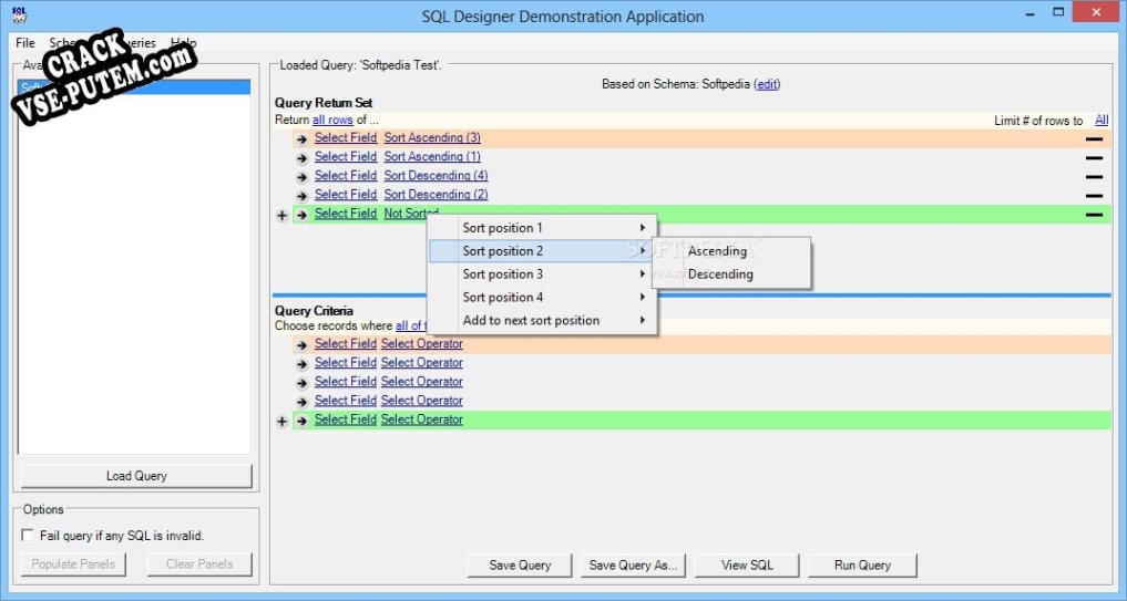 Crack для Connect4 SQL Designer