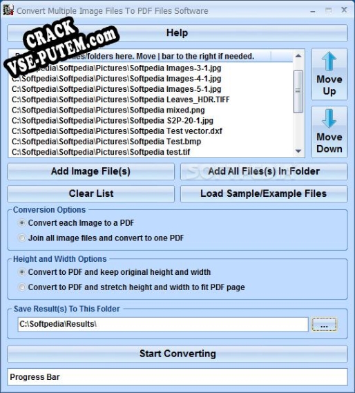 Convert Multiple Image Files To PDF Files Software и crack patch (взлом)