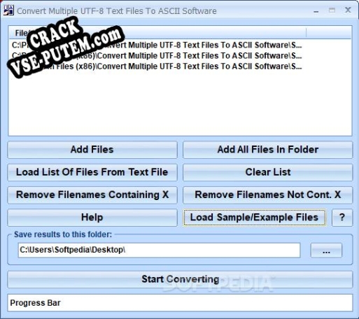 Взлом Convert Multiple UTF-8 Text Files To ASCII Software