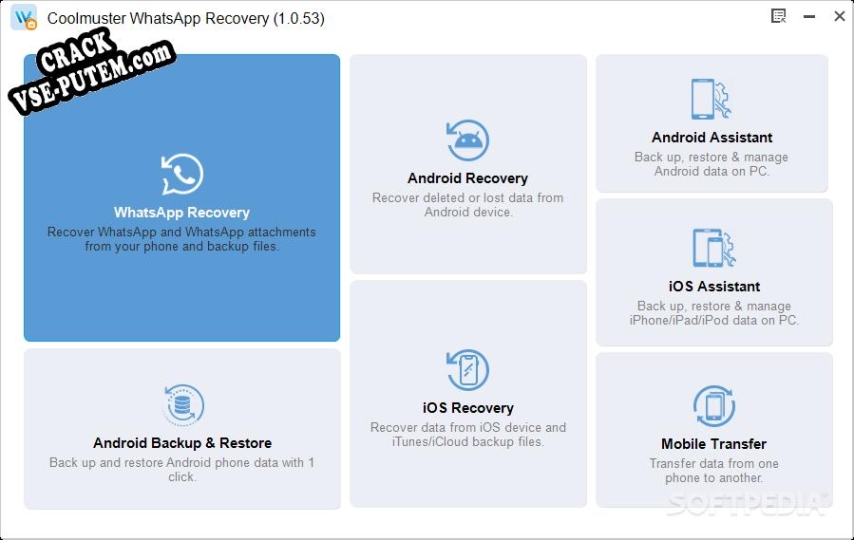 Coolmuster WhatsApp Recovery + crack/ключ