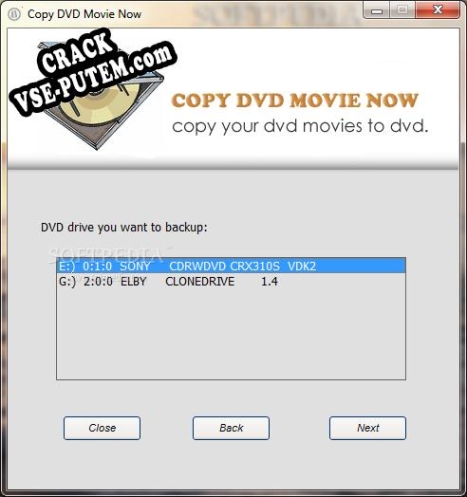 Copy DVD Movie Now и crack patch (взлом)