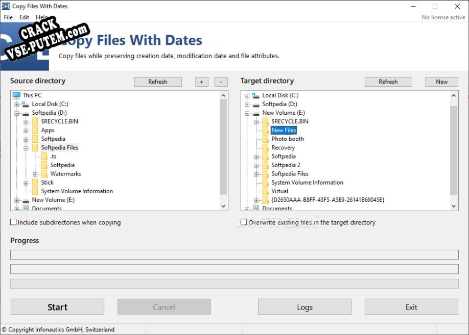 Ключ для Copy Files With Dates