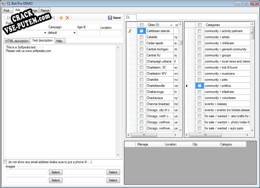 Взлом (keygen) Craigslist Bot Pro