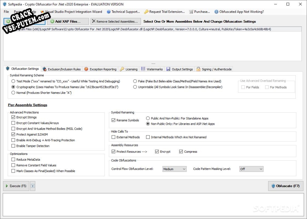 Crypto Obfuscator For .Net с patch/keygen