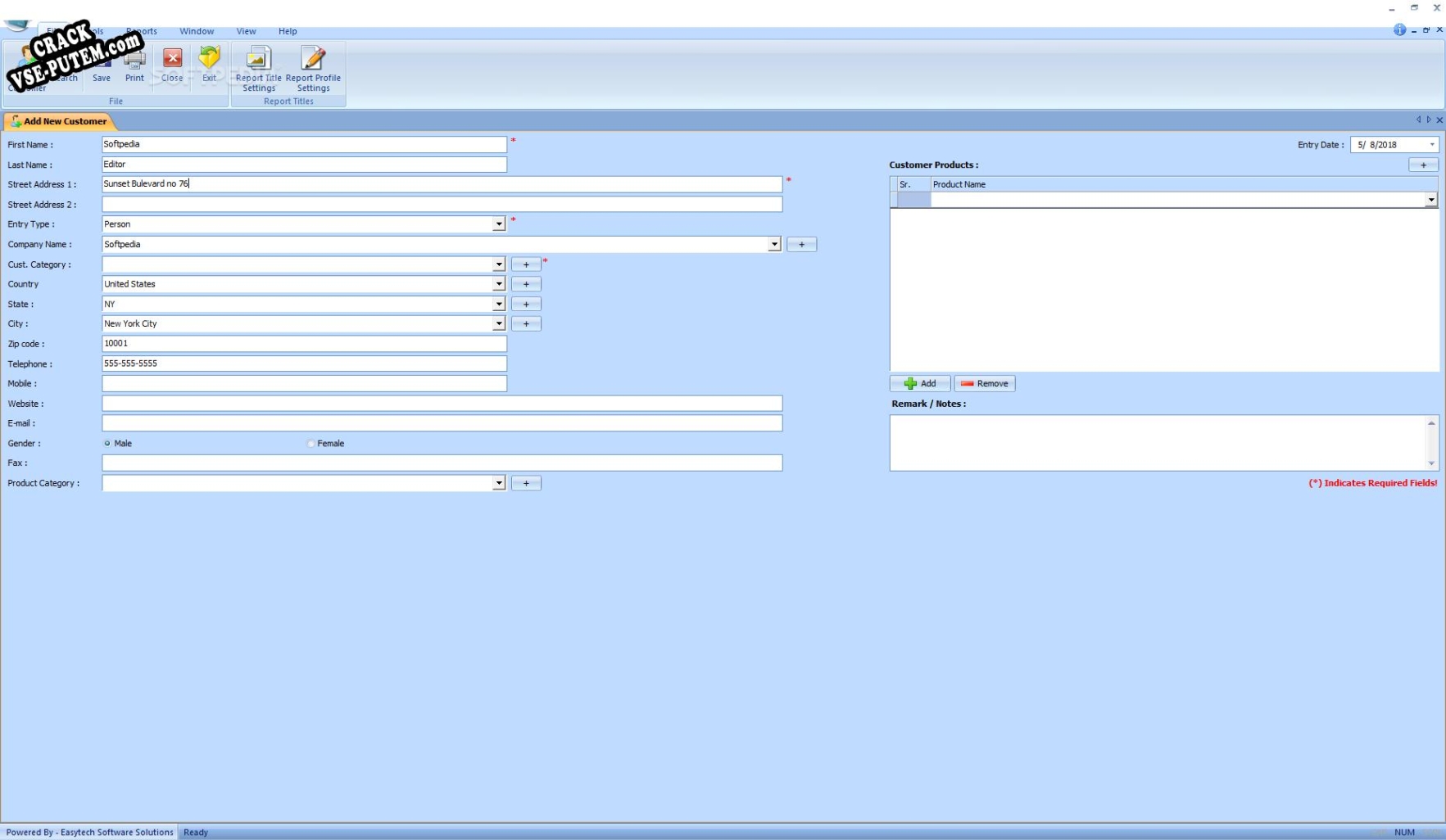 Customer Info Manager Pro и crack patch (взлом)