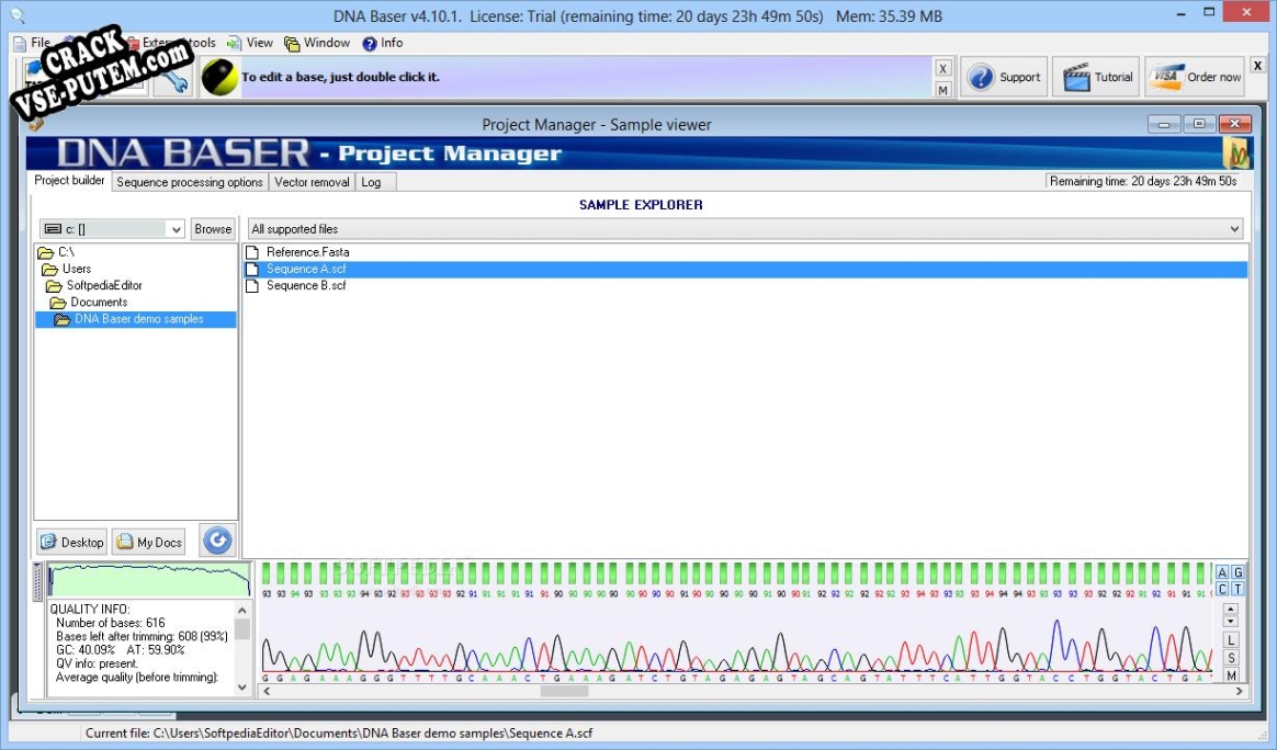 DNA Baser + crack/ключ