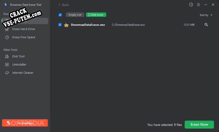 Donemax Data Eraser  + crack (кряк)
