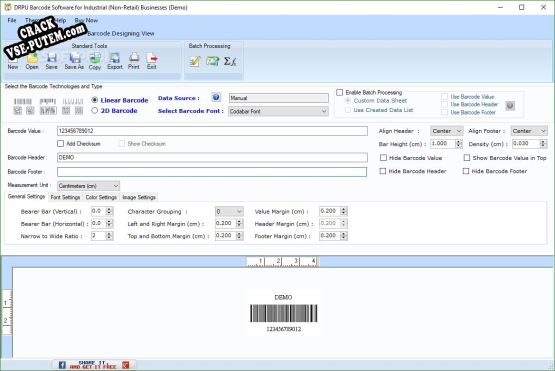 DRPU Barcode Software for Industrial (Non-Retail) Businesses + crack/ключ