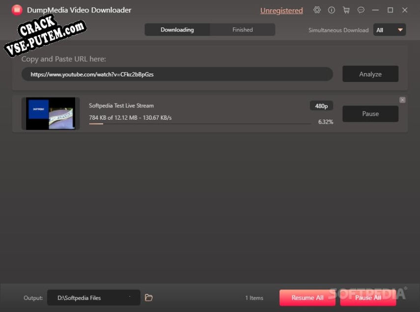 Keygen для DumpMedia Video Downloader