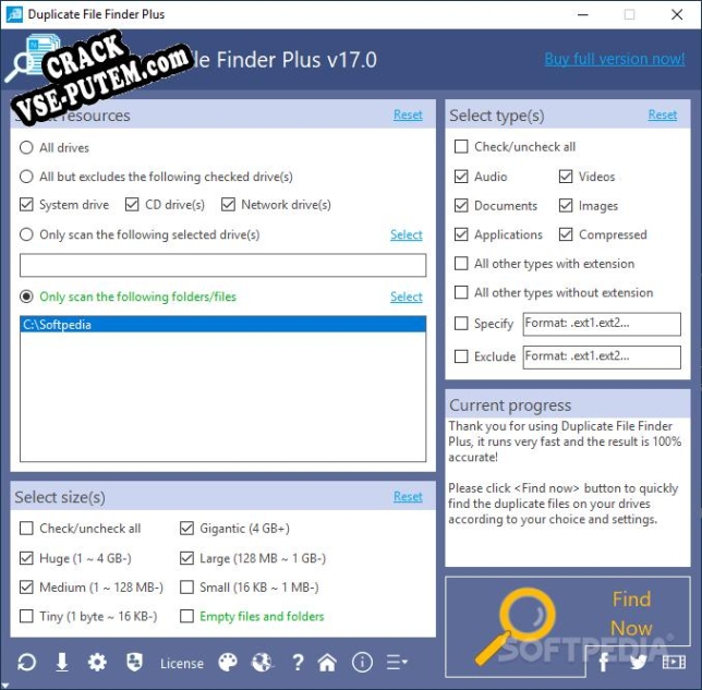 Duplicate File Finder Plus keygen (кейген)