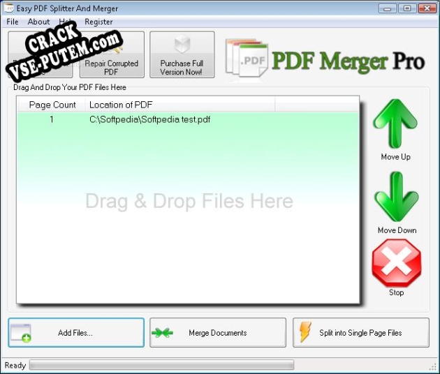 Easy PDF Splitter and Merger  + crack (кряк)