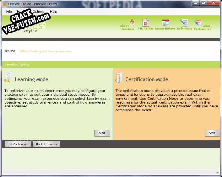 Активация программы EC0-350: Ethical Hacking and Countermeasures