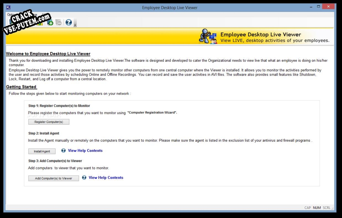 Crack для Employee Desktop Live Viewer