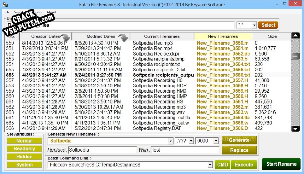 Ezyware Batch File Renamer с patch/keygen