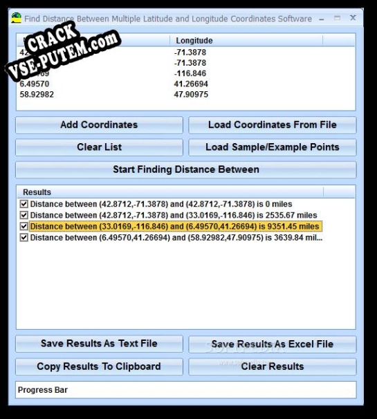Find Distance Between Multiple Latitude and Longitude Coordinates Software и crack patch (взлом)