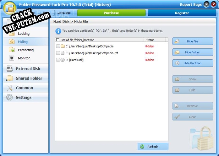 Keygen для Folder Password Lock Pro
