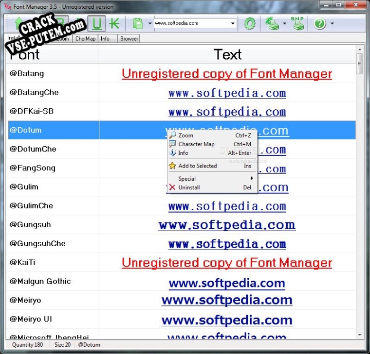 Font Manager с patch/keygen