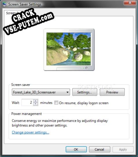 Forest Lake 3D Screensaver и crack patch (взлом)