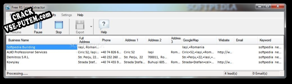 Free RS Lead Extractor Portable  + crack (кряк)