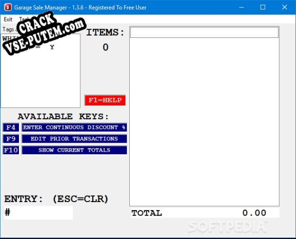 Взлом (keygen) Garage Sale Manager