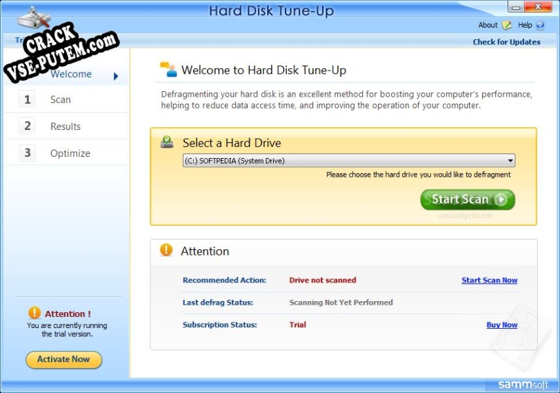 Hard Disk Tune-Up с patch/keygen