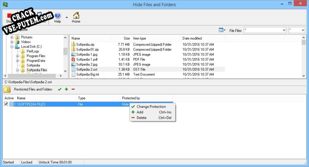 Keygen для Hide Files & Folders