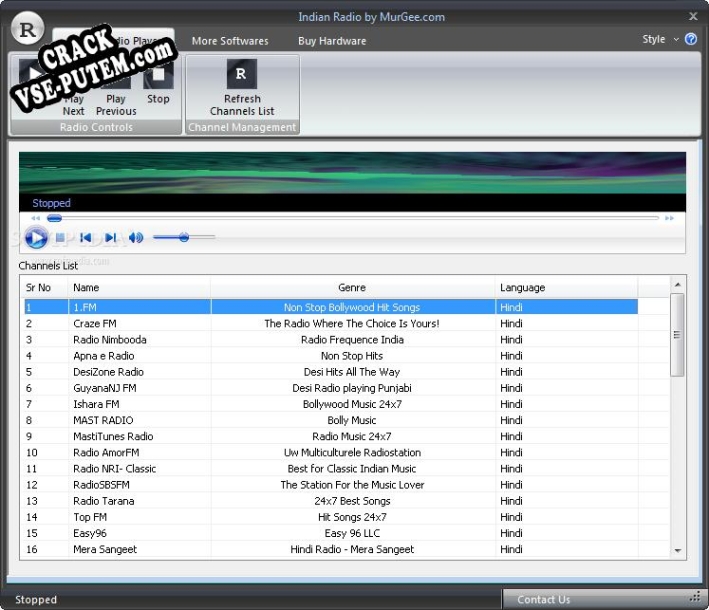 Crack для Indian Radio