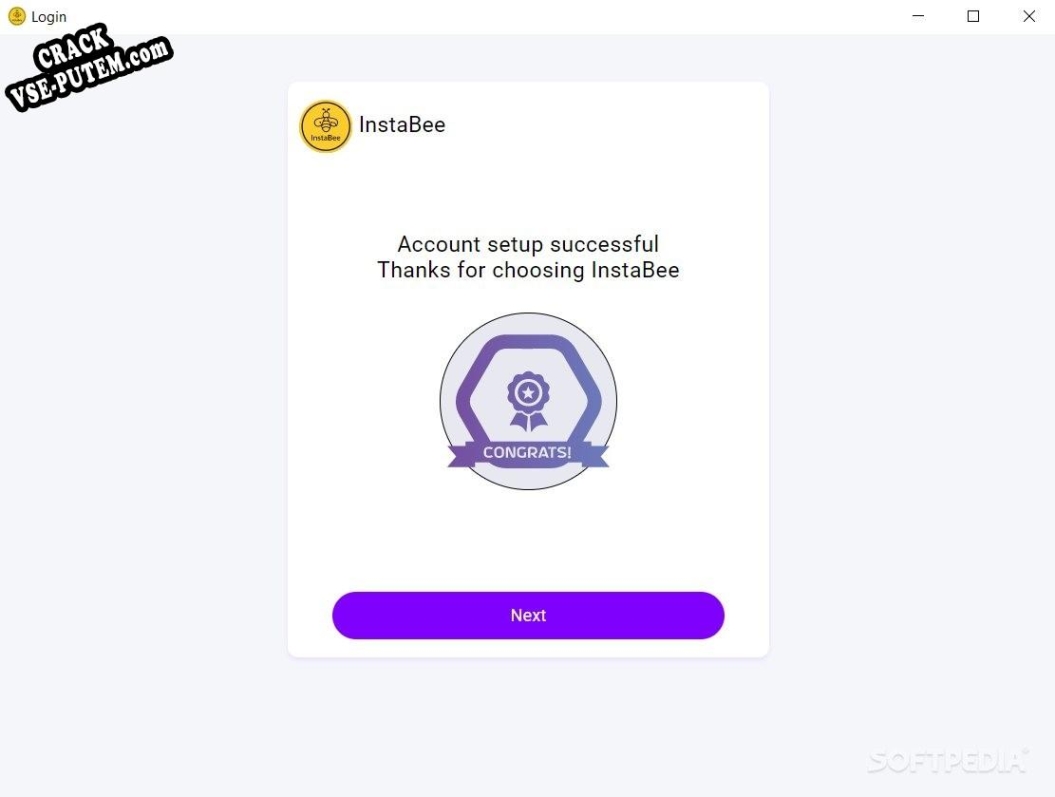 InstaBee и crack patch (взлом)