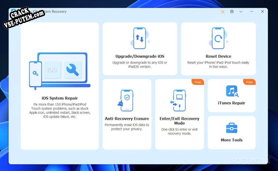 iOS System Recovery с patch/keygen