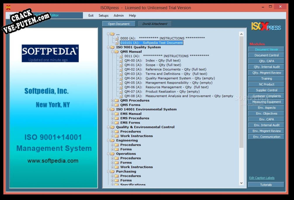 ISOXpress ISO 9001/14001 Standard keygen (кейген)